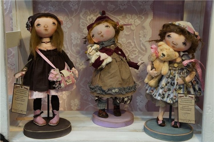 Выставка кукол на Тишинке. Moscow Fair 2015. Текстильные куклы