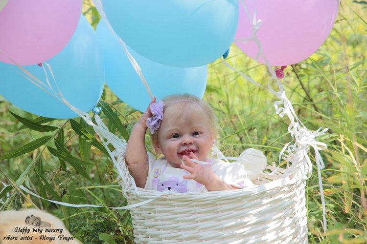 Мой солнечный лучик, моя радуга, мое счастье, моя Милена, Миленочка, Милеша. Кукла реборн Олеси Венгер