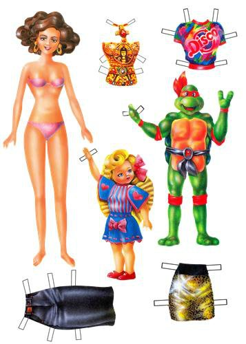 Бумажные куклы для вырезания моего детства