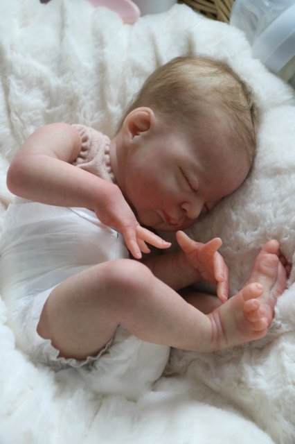 Спящая малышка Рози 2. Куколка реборн Виктории Вишни