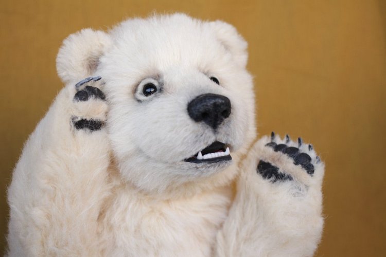 Нолан полярный медвежонок. Авторские игрушки ручной работы Татьяны Матляк (фото 3)