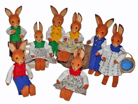 Куклы из дерева по семейной традиции Lotte Sievers-Hahn dolls, Лотты Сиверс-Хан