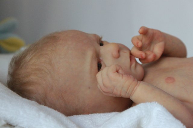 Белокурый ангел Саввушка! Куколка реборн Виктории Вишни (фото 4)