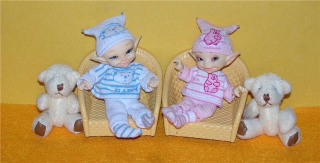 Новенькие костюмчики и парички для Мирона и Маруси. (все для Realpuki FaiyriLand) (фото 7)