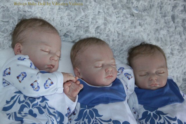 Тройняшки Джошики... Куколки реборн Виктории Вишни