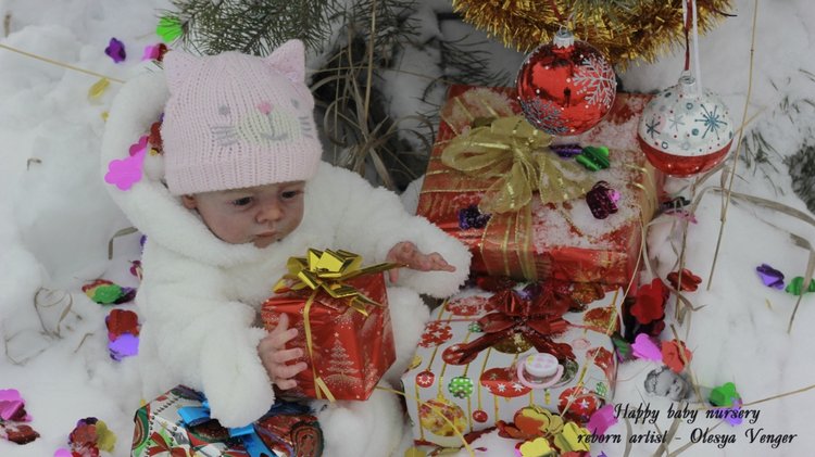 Моё предновогоднее чудо, моя Карлотта. Кукла реборн Олеси Венгер