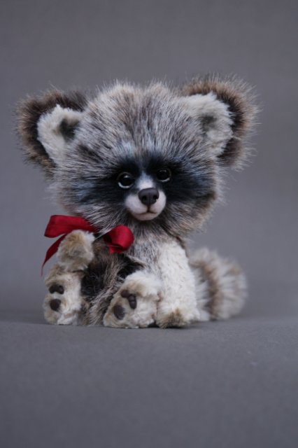 Рождественские еноты Пьер и Густав. Игрушки ручной работы (фото 2)