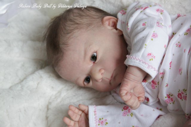 Моя малышка из нового молда Matis от Gudrun Legler. Куколка реборн Виктории Вишни (фото 6)