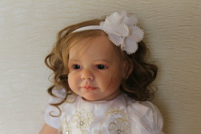 Моя милая Мариночка! Малышка реборн из молда Camille (фото 4)