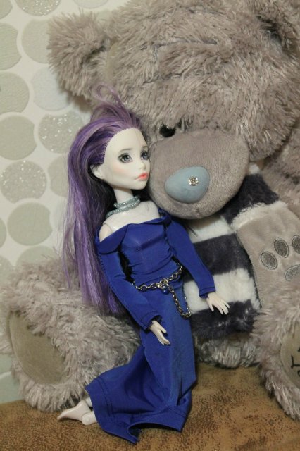 Моя новенькая - голова ooak Монстр Хай Спектра на теле Симба (фото 5)