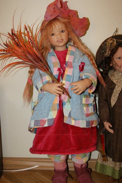 Три осенние принцессы. Коллекционные куклы