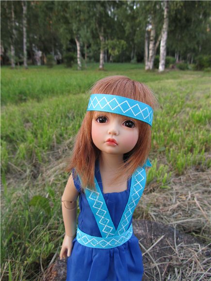 Аленка. Девочка в голубом