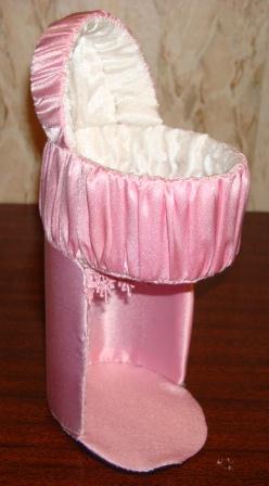 Мастер-класс - Мебель для кукол. Колыбелька для крохотулечки