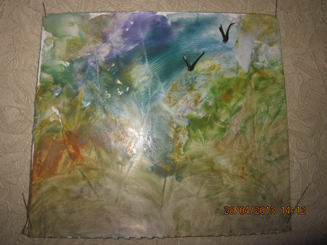 Энкаустика или как мы рисовали.... утюгом (фото 3)