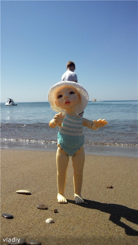 Как Даша первый раз на море побывала
