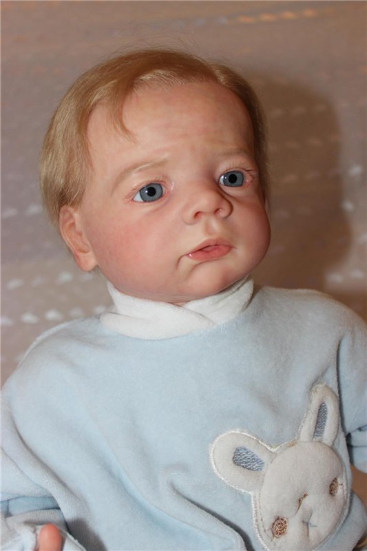 Мальчишка реборн Илюшка из молда Карлотта (фото 6)