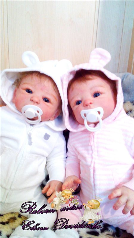 Мои близняшки реборн выполнены из молда Сэнди (фото 4)