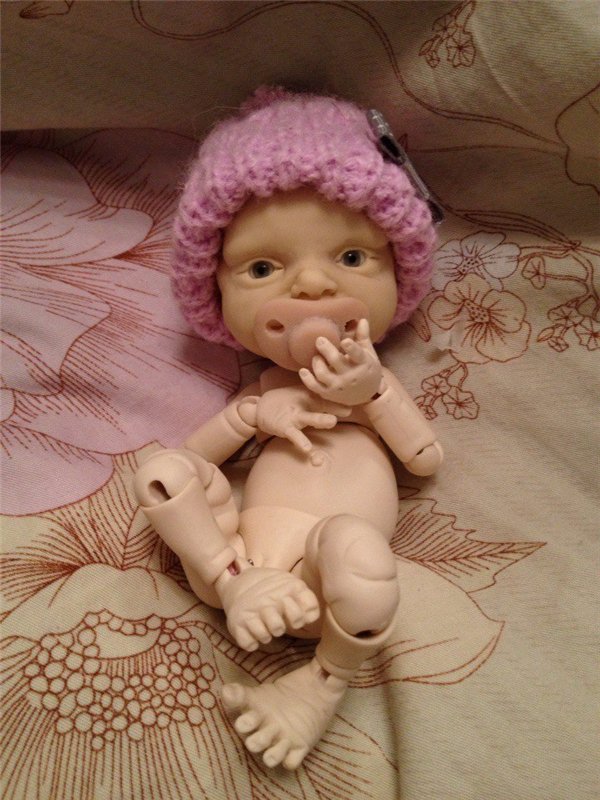 Мордашка-улыбашка. Авторская кукла (фото 9)