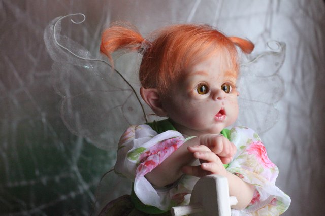 Чудо в перьях, кукла-реборн Элины Кудрявцевой