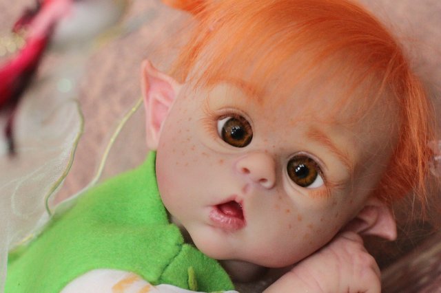 Чудо в перьях, кукла-реборн Элины Кудрявцевой