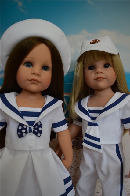 "Морская прогулка" - костюмы для девочек и мальчиков Готц и не только (фото 2)