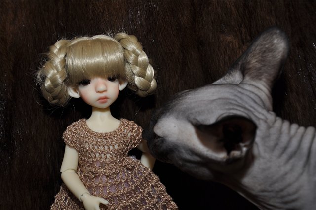 Корица (KW Cinnamon Elf in Fair Skin) - прибавление в нашем семействе кукол от Kaye Wiggs (фото 3)