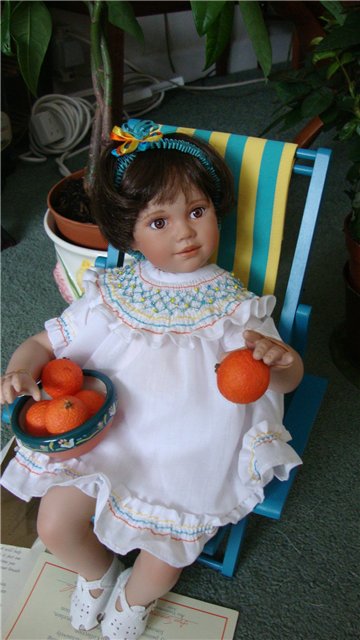 Из коллекции маленьких очаровашек Анны Tиммерман - фарфоровая кукла Orange Blossom