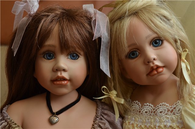 Сестрички Мери-Кейт и Джоэлла и их мишки. Автор Rose Mary Strydom (фото 3)