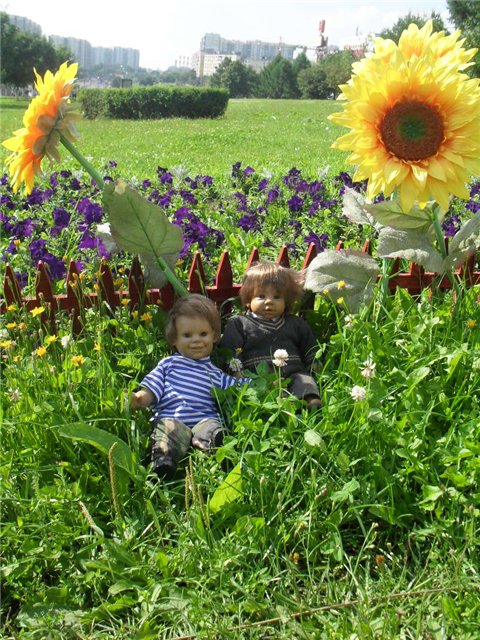 Мои мальчики гуляют. Куклы Munecas Arias, Paola Reina. Москва, Ясенево