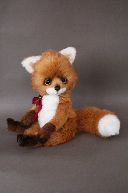 Лисёнок Мика, обладатель шикарного хвоста. Авторская игрушка Татьяны Матляк (фото 5)