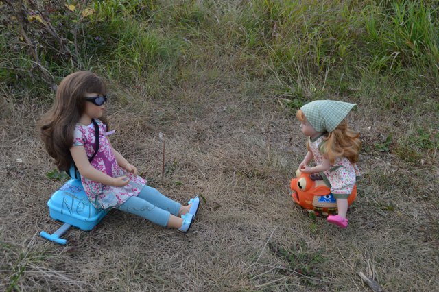 Француженка в провинции. Куклы Sylvia Natterer finouche от Petitcollin и minouche от Kathe Kruse