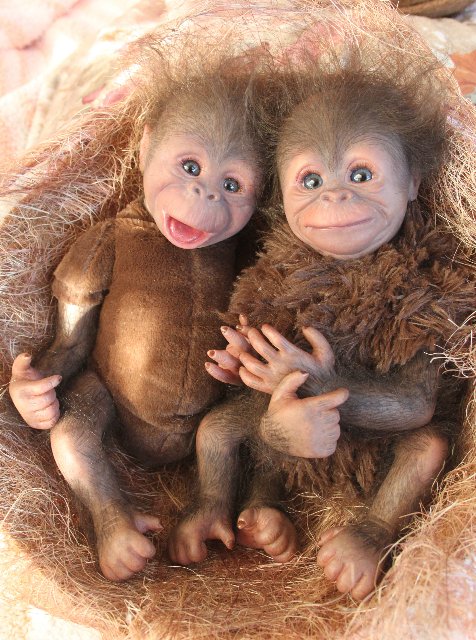 Обезьяныши реборн Элины Кудрявцевой