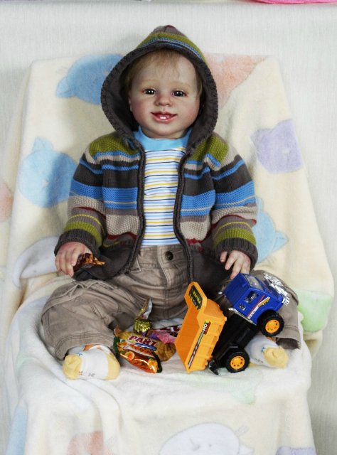 Улыбашка Сенечка, куклы реборн Ольги Коновниной (фото 7)