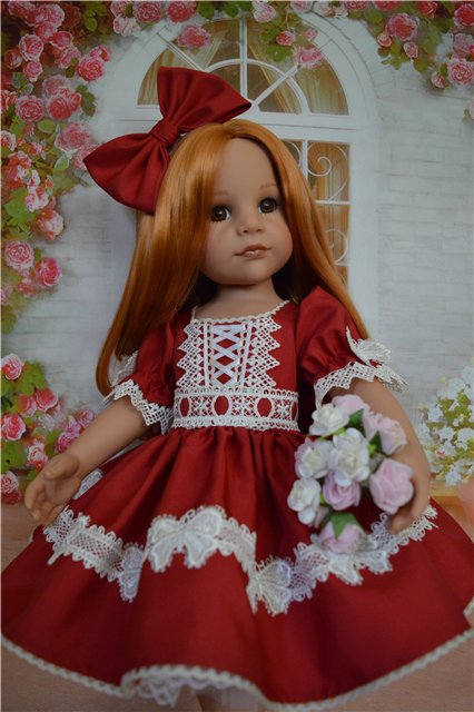 Красное платье для Ханночки | Бэйбики Красное платье для Ханночки