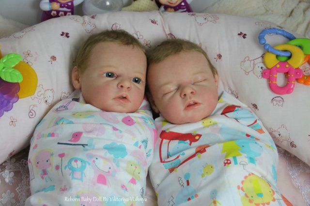 Близняшечки Ноа... Куколки реборн Виктории Вишни