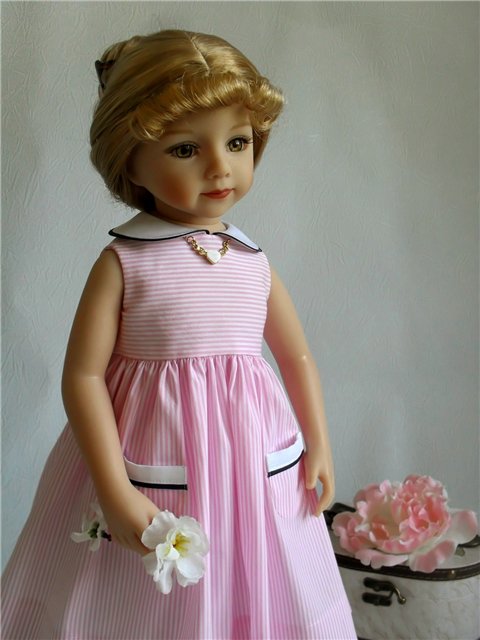 "Кто может быть тебя прелестней?!" Джейми и платье "Голубка". Куклы Maru & friends (фото 9)