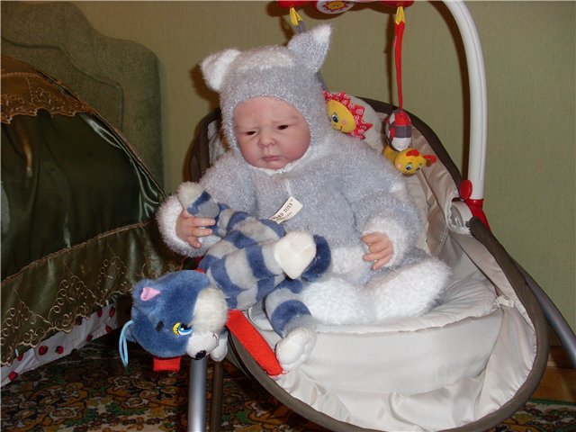 Кошачий барин. Кукла реборн Елены Андреевой (фото 4)