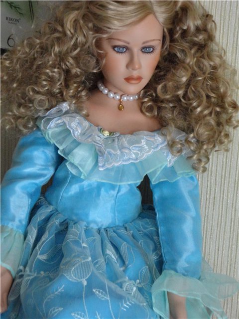 Я синеглаза,светлокудра... Гвендолин, фарфоровая кукла Томаса Бейкера (Thomas Baecker) (фото 8)