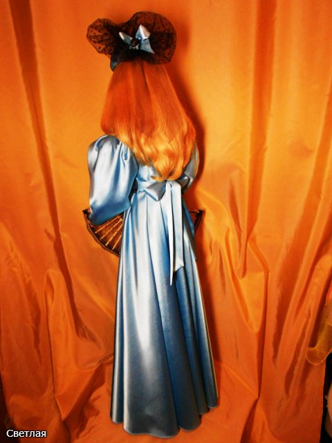 Реставрация Будуарной антикварной куклы. Часть третья. Финал. Бонус: МК шляпка и веер