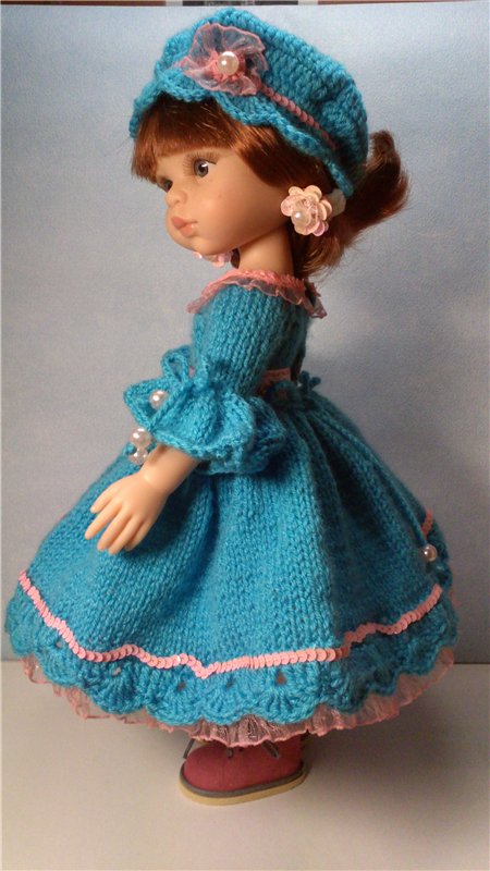 "Голубые мечты". Платье для куклы Паола Райна | Бэйбики "Голубые мечты". Платье для куклы Паола Райна (фото 5)