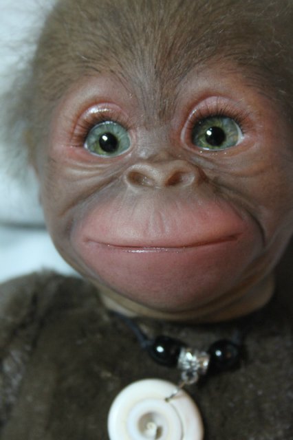 Бонька, обезьянка реборн Элины Кудрявцевой (фото 5)