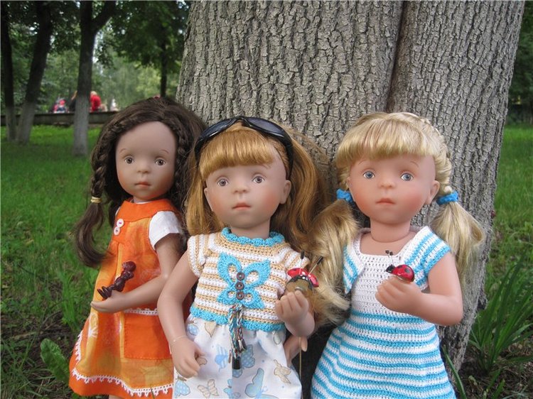 Тата, Анели и Лина! Куколки подружки Kathe Kruse | Бэйбики Тата, Анели и Лина! Куколки подружки Kathe Kruse