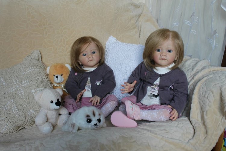 Мои сестрички Аня и Яна! Куклы реборн Шепелевой Людмилы
