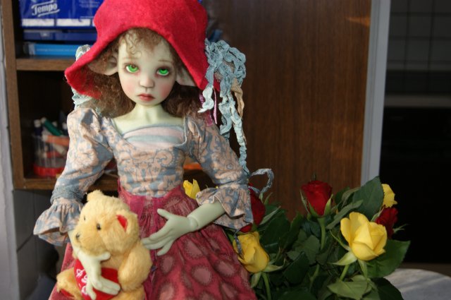 Mademoiselle Buonaparte или росшная Нелличка фавн green Kaye Wiggs с кастомным мейком и аутфитом от Val Zeitler (фото 7)