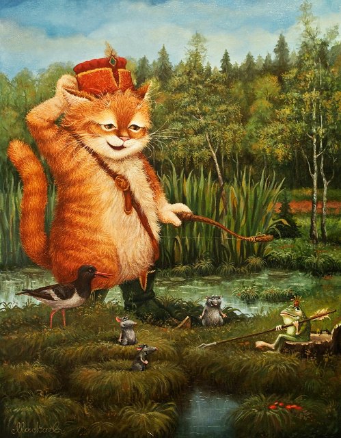 Сказочки кота Кузьмы... художник Александр Маскаев