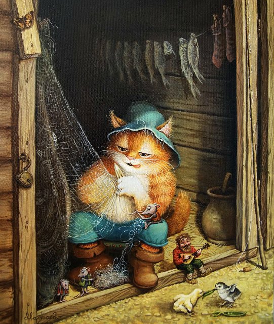 Сказочки кота Кузьмы... художник Александр Маскаев