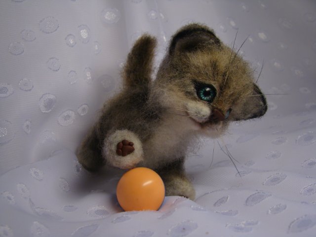 Сибирячок. Авторская игрушка валянием из шерсти Ольги Чернухо