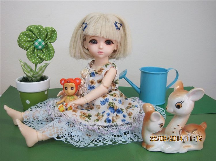 Обновочки для Анечки. Куколка БЖД из молда Близнецы от Кастом Хаус, рост 24 см (фото 3)