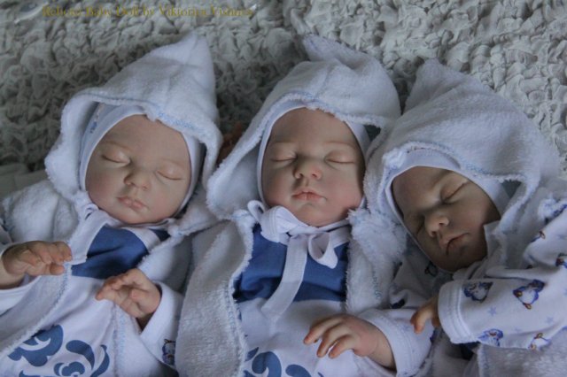 Тройняшки Джошики... Куколки реборн Виктории Вишни