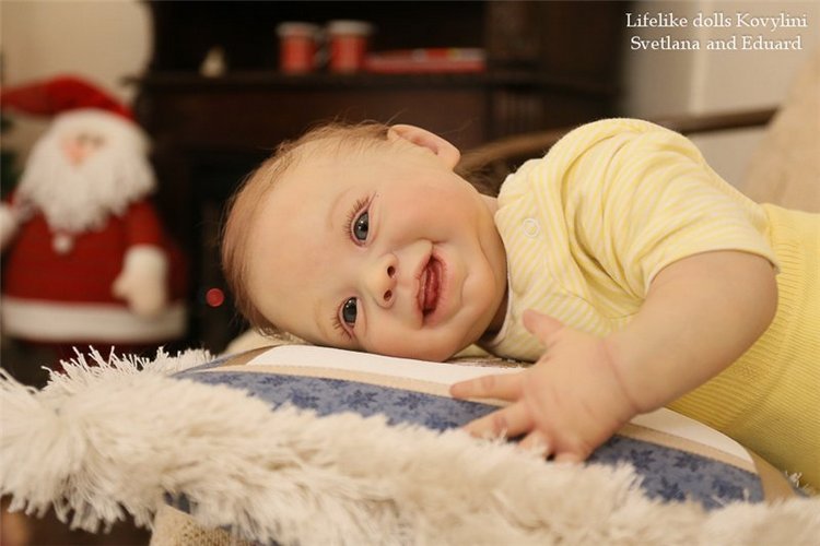На щечке родинка, а в глазах любовь! Варенька - кукла реборн Ковылиных Светланы и Эдуарда